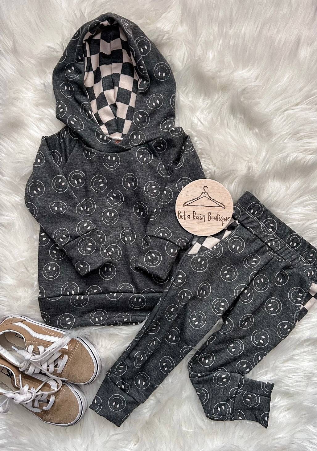 smiley face hoodie