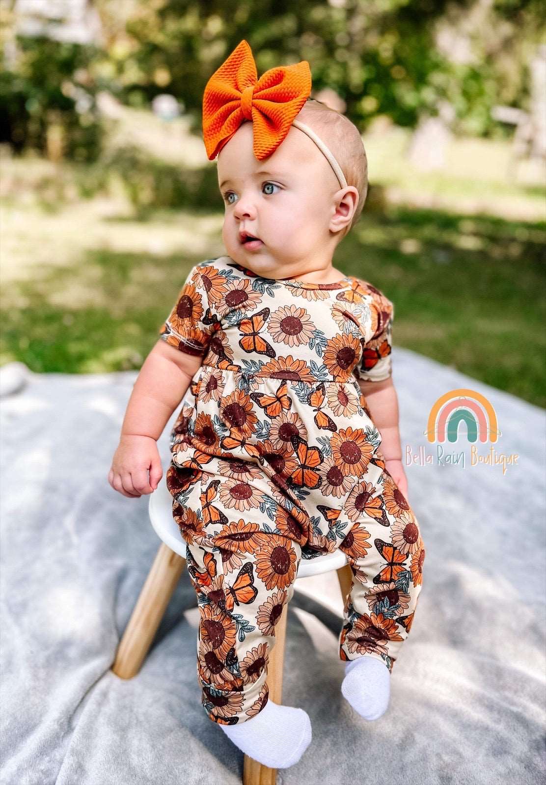 Sunflower Pants Romper