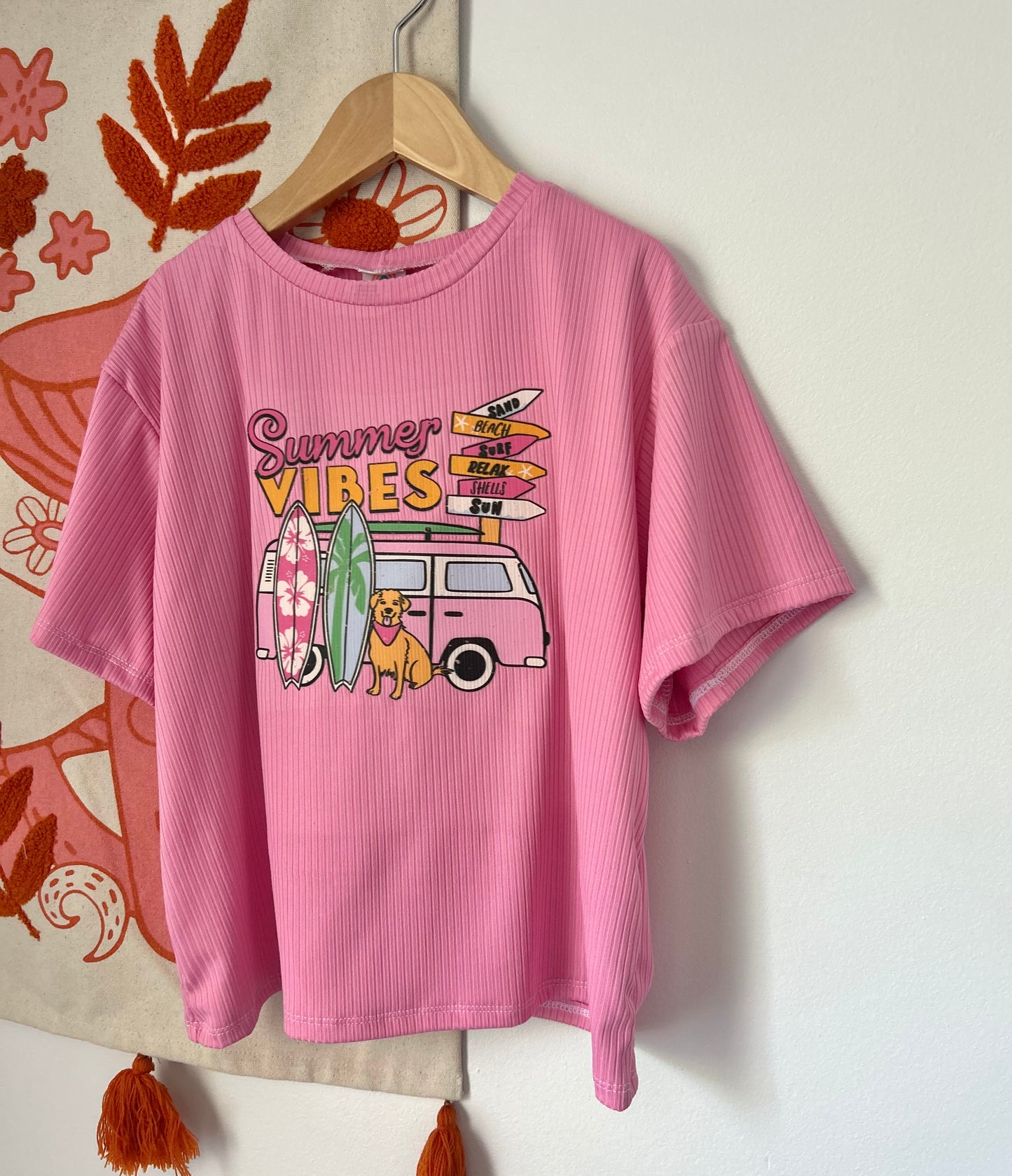6/7 Summer Vibes Graphic Oversized Tee