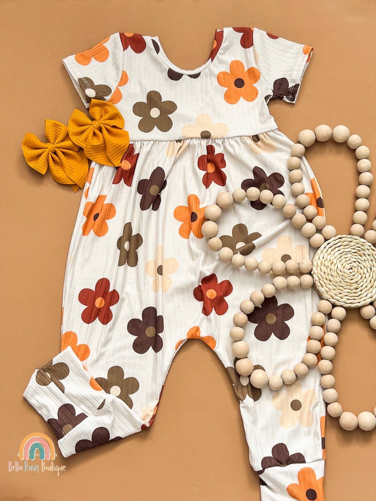 Floral Pants Romper