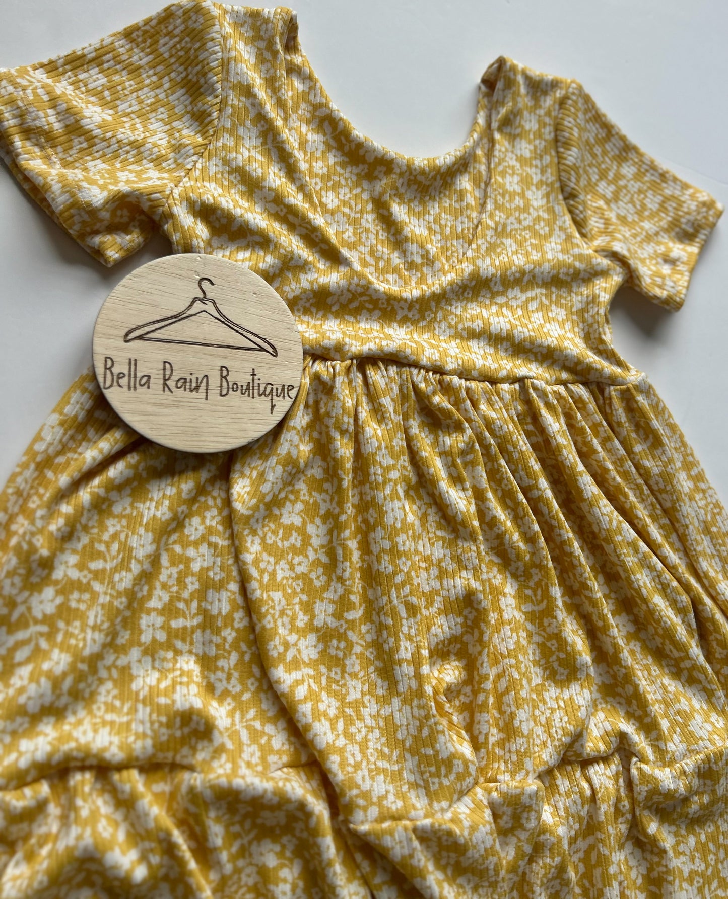 Size 8 Yellow Floral Dress