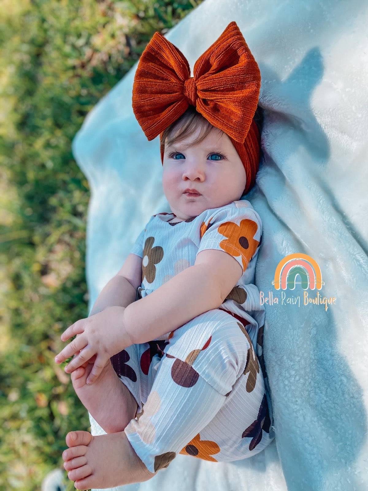 Fall Floral Pants Romper