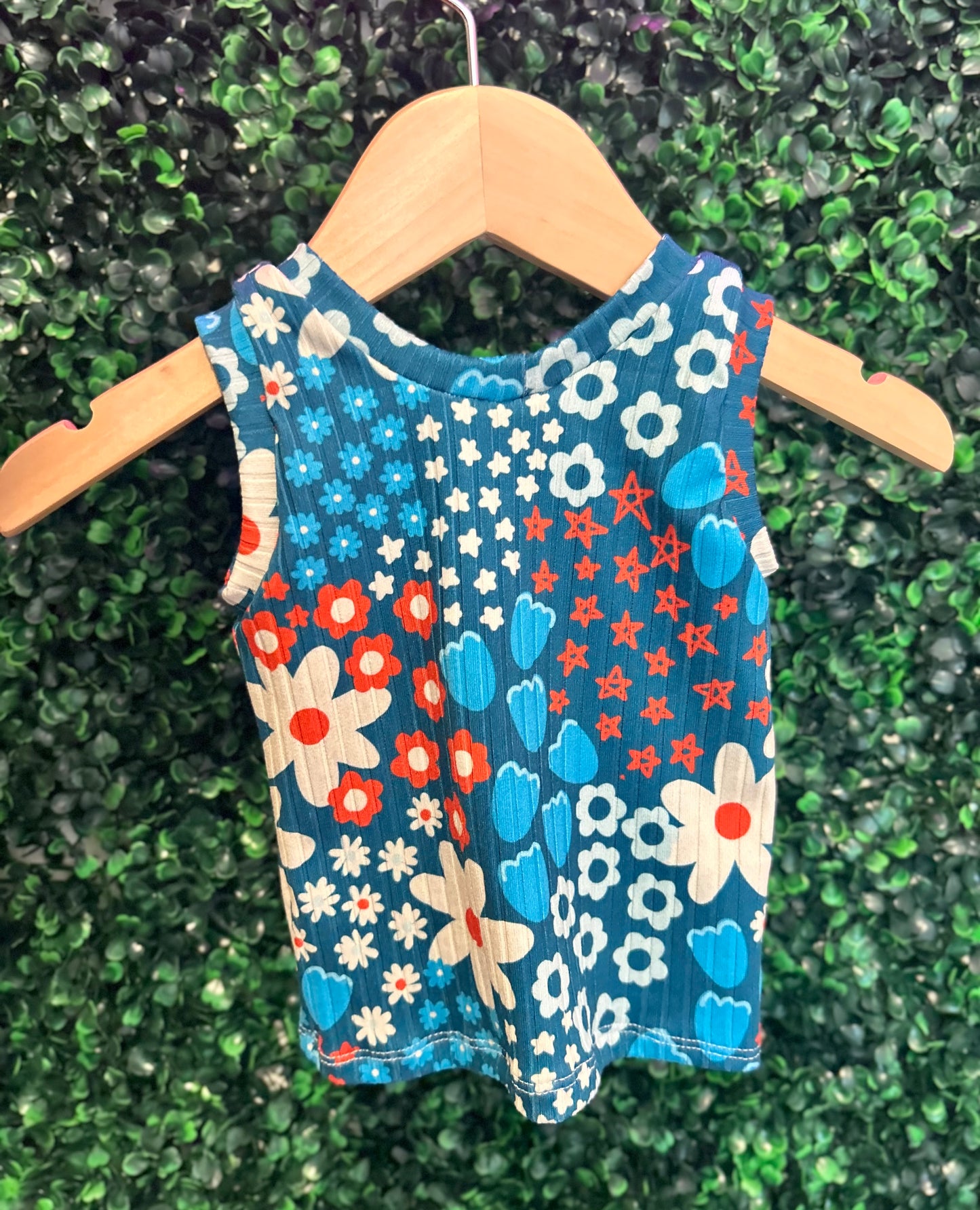 3-6M Fourth of July Tank and Ruffle Bummies