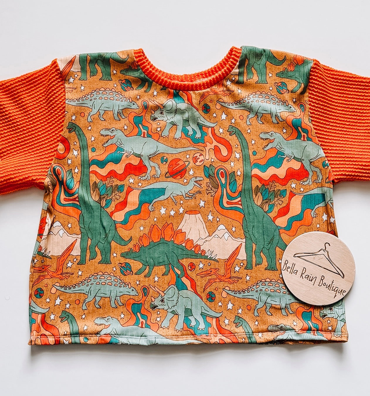 5T Color Block Dino Tee