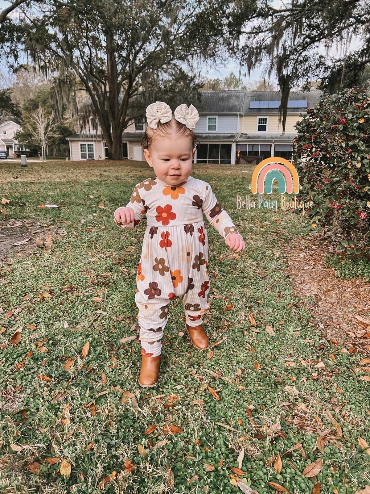 Floral Pants Romper