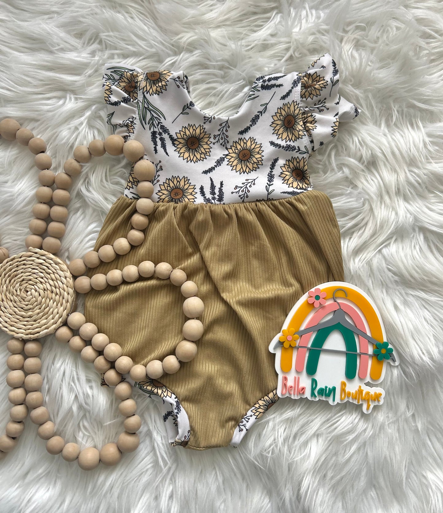 12-18M Sunflower Bubble Romper