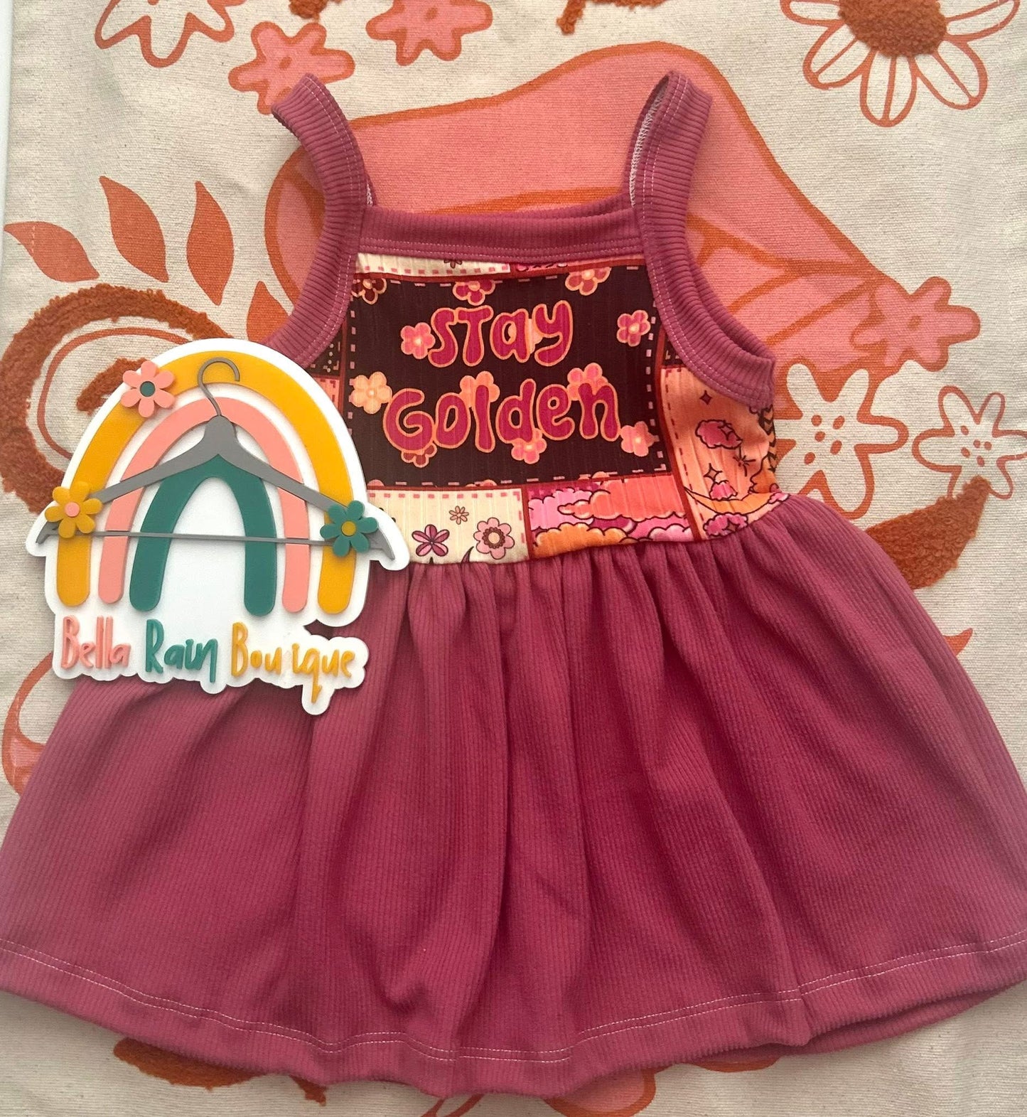 2T Stay Golden Cami Peplum