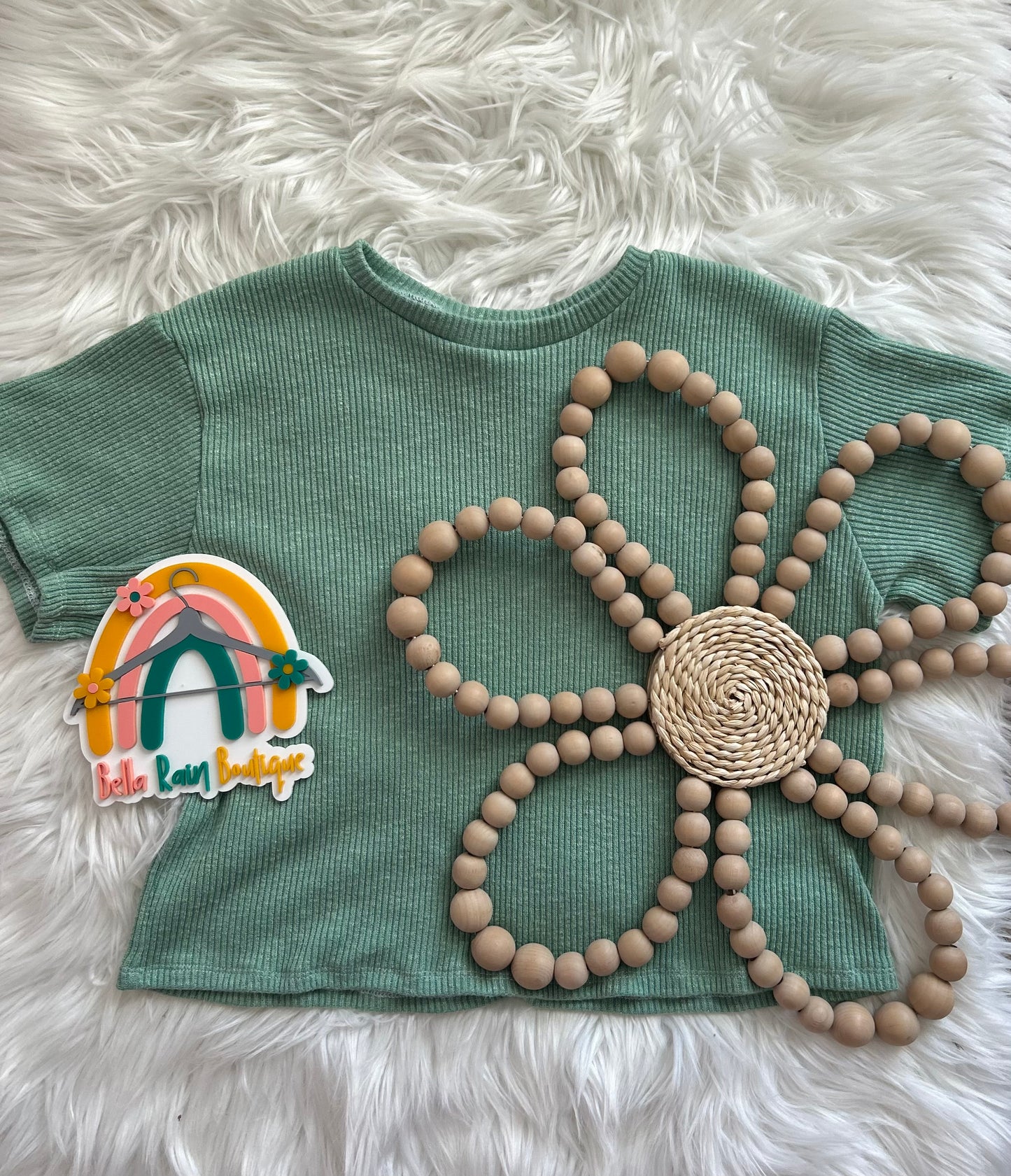 6/7 Sage Oversized Tee