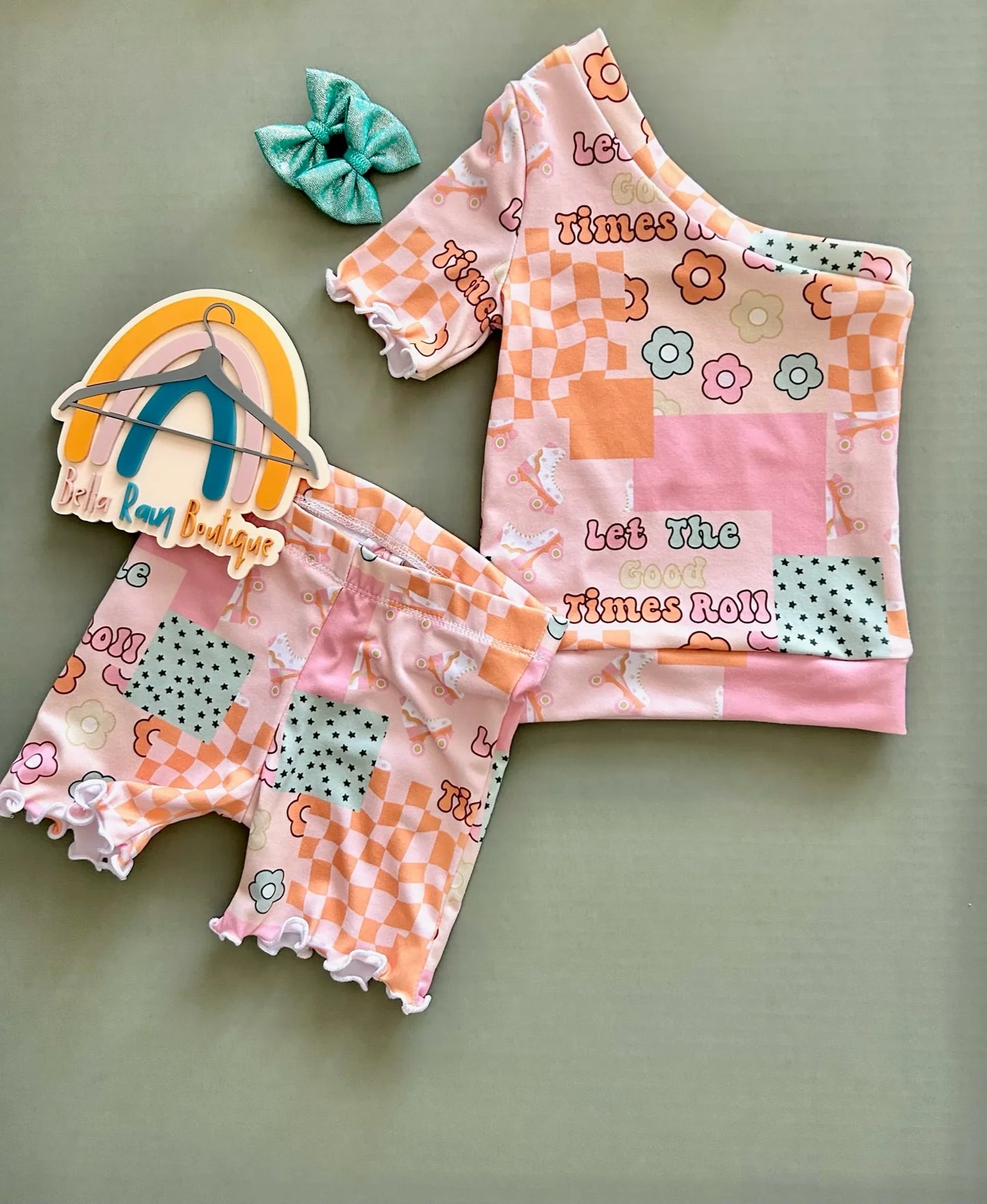 🛼 Let The Good Times Roll Lettuce Hem Set🛼