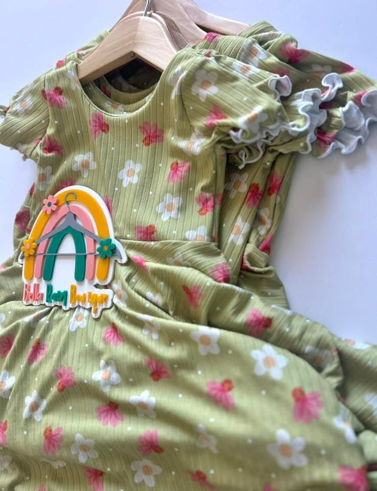 Spring Floral Twirl Dress