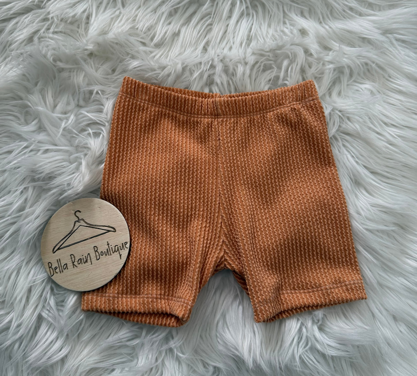 4T Orange Urban Rib Biker Shorts