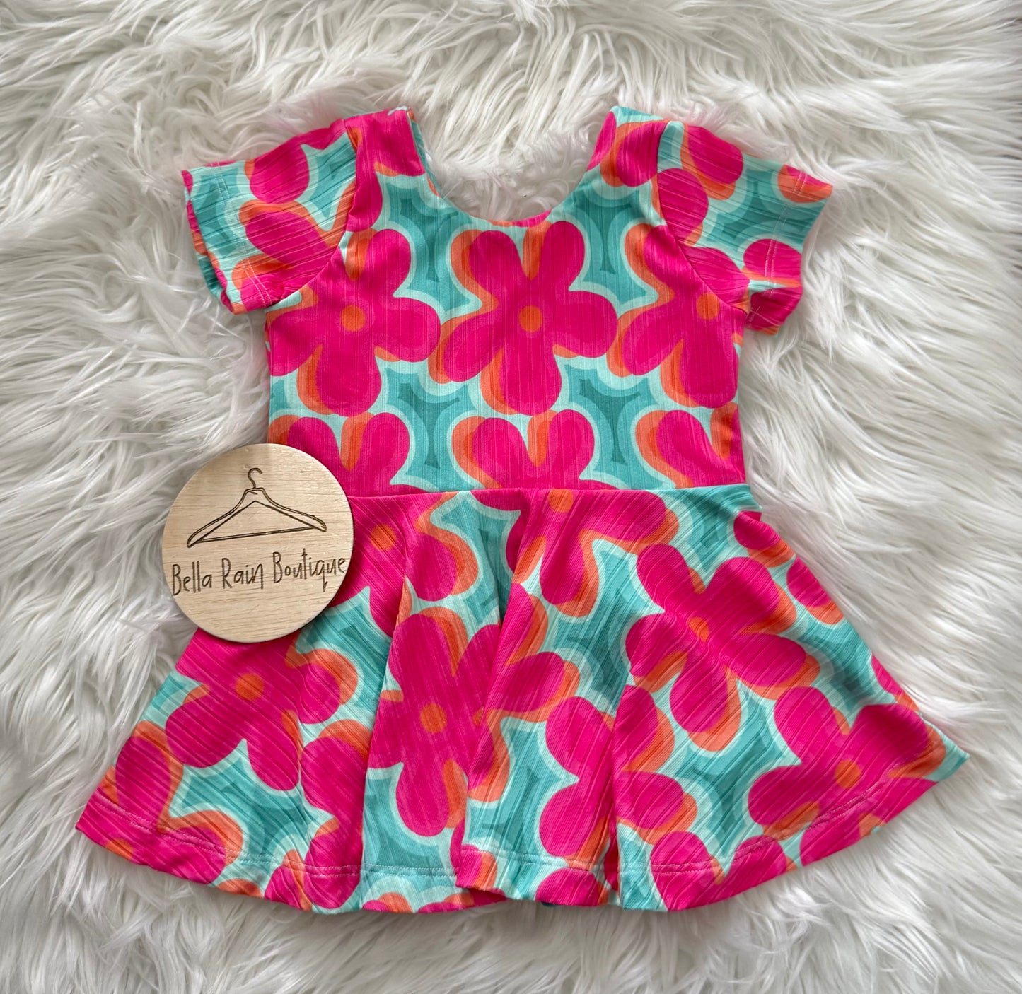 5T Bright Floral Peplum