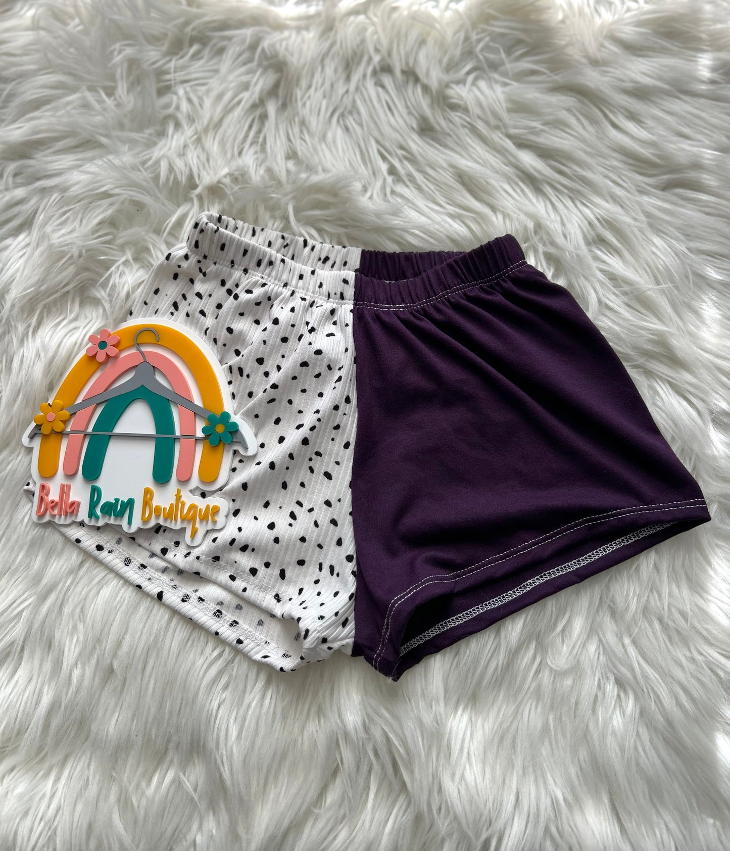 2T Colorblocked breezy shorts