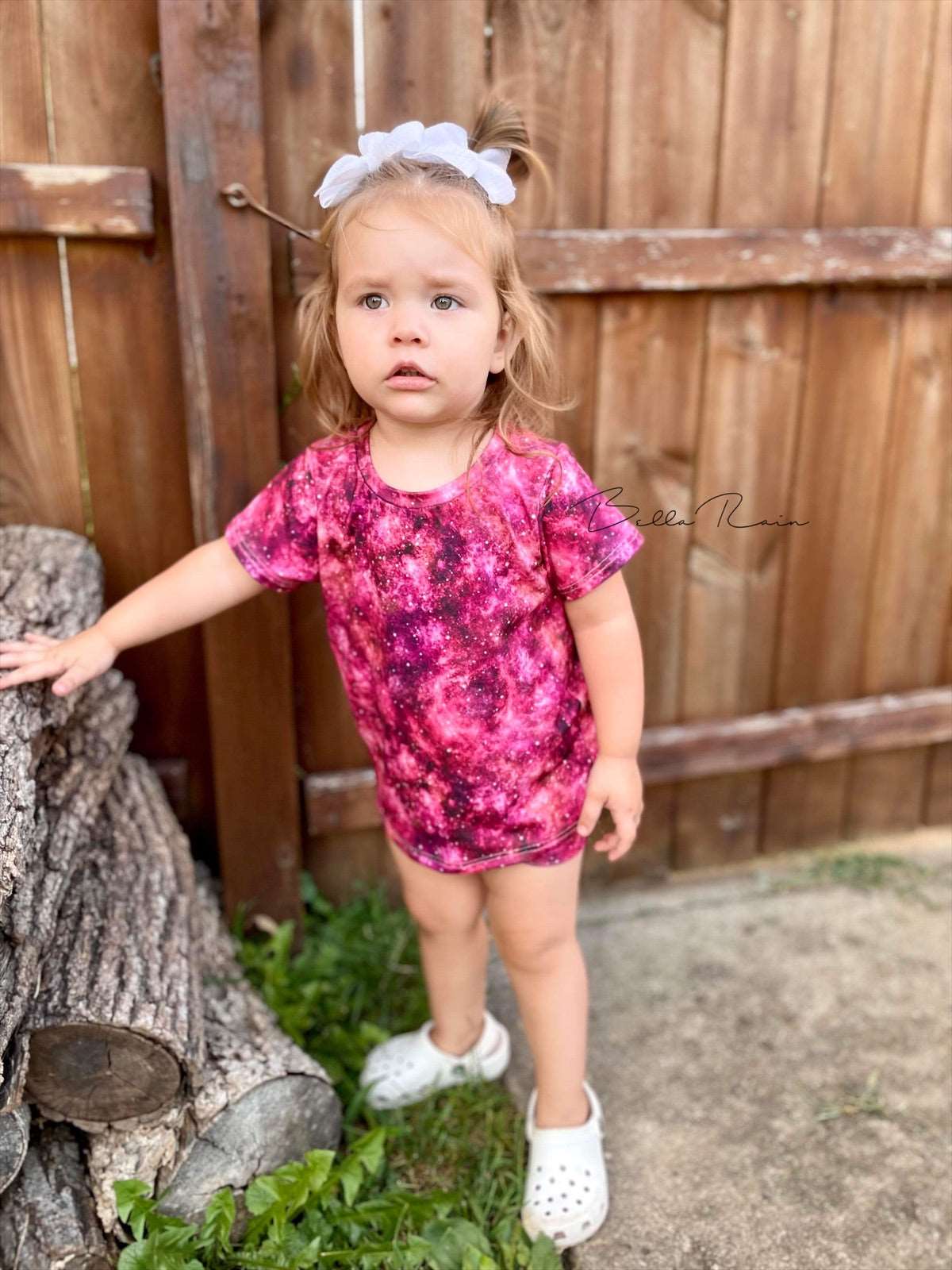 Galaxy Print Basic tee & Bummies