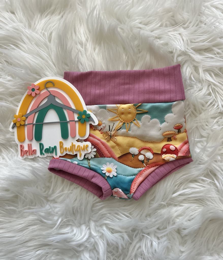 12-18 rainbow 3D bummies