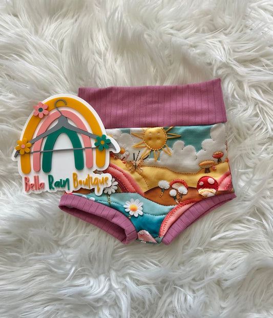12-18 rainbow 3D bummies