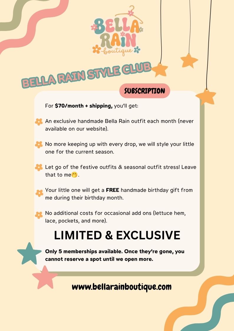 Bella Rain Monthly Style Club
