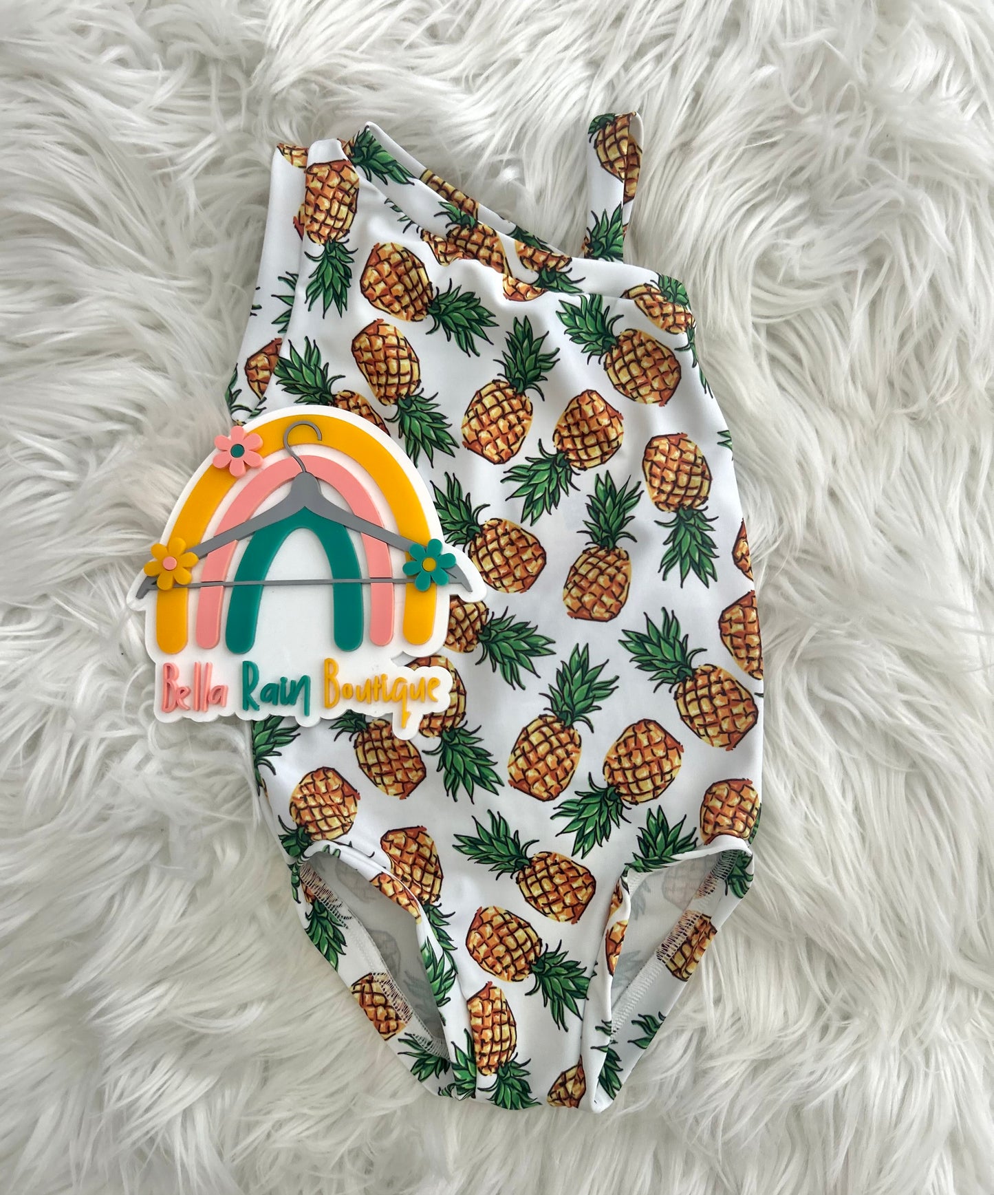 18-24M Shoulder Strap Pineapple Swimsuit