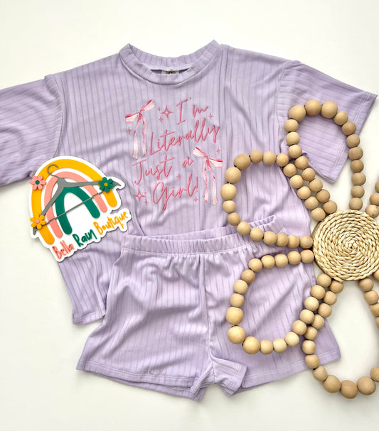 3T I’m Literally Just A Girl Comfy Set