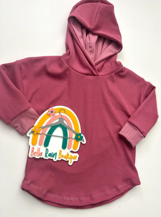 18-24M Raspberry Poncho