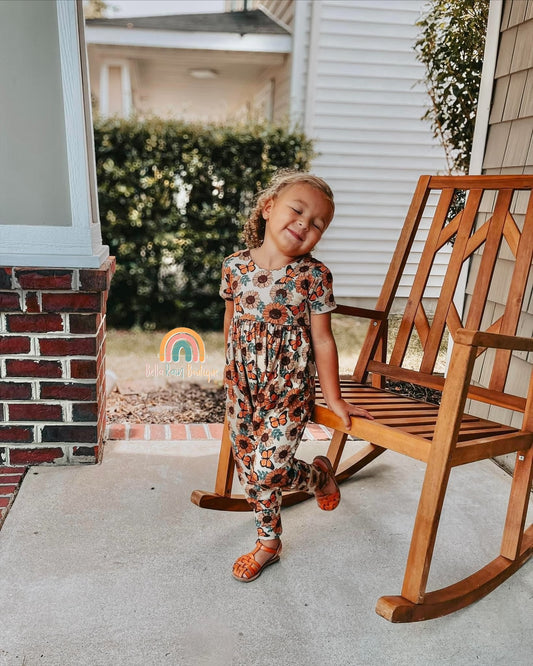 Sunflower Pants Romper