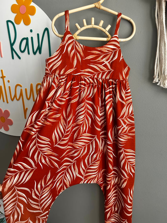 5T Beach strappy romper