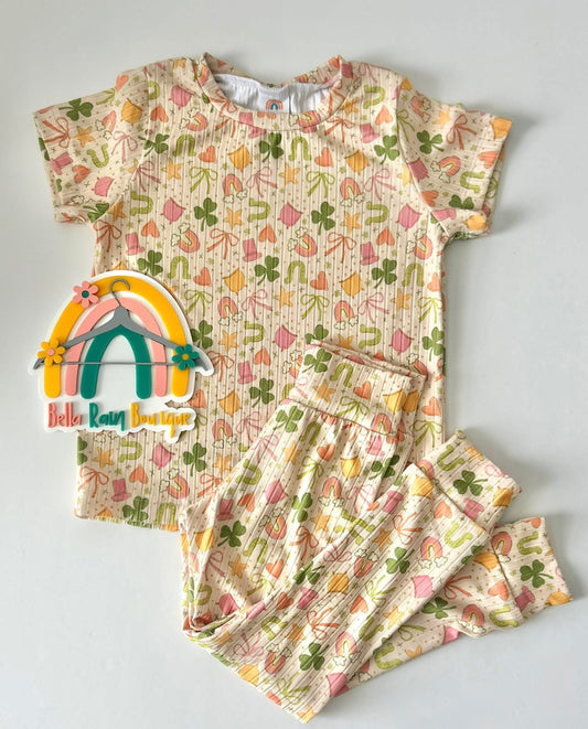 3T St. Patrick’s Day Rainbow Charm Lounge Set