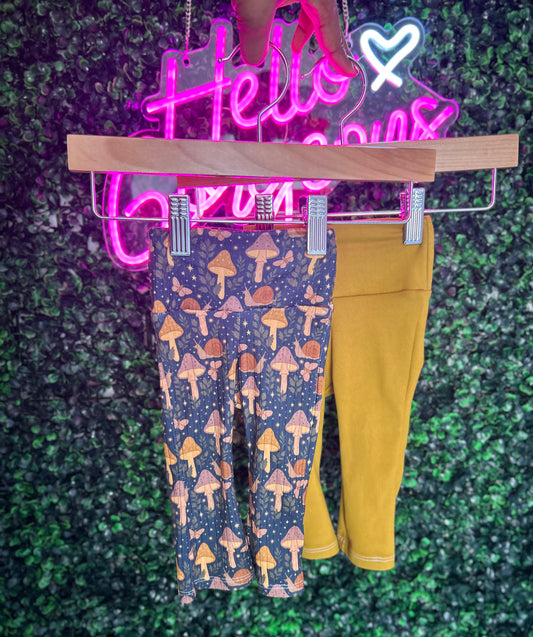 Handmade for a little girl in a size 3-6M.

Let your little one express their magical side in these mystical flare pants bundle. Both made with a gentle yoga band waist, they provide a comfortable, stay-put fit that keeps up with active toddlers. The flare shape and enchanting night-inspired design make getting dressed fun, while the soft fabric feels wonderful against the skin. Perfect for playdates, adventures, or cozy evenings at home, these pants blend style with practicality. Watch your child mov