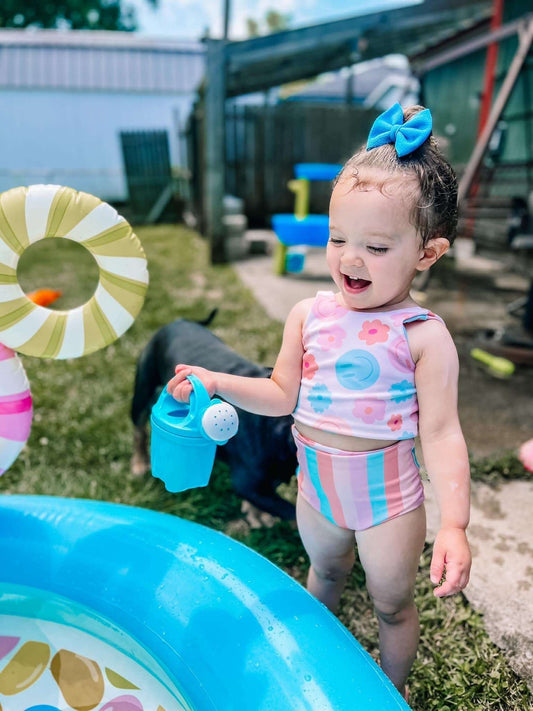 Reversible Smiley Swimsuit