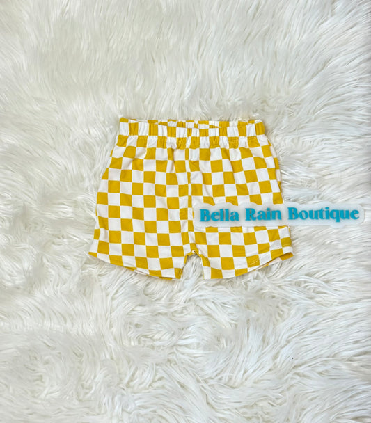 2T checkered shorts