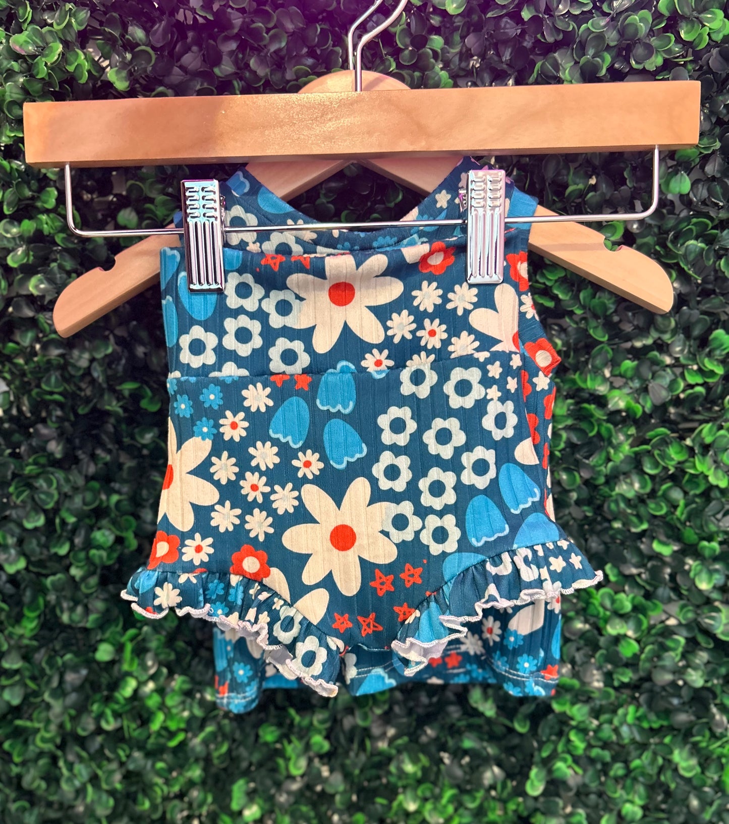 3-6M Fourth of July Tank and Ruffle Bummies