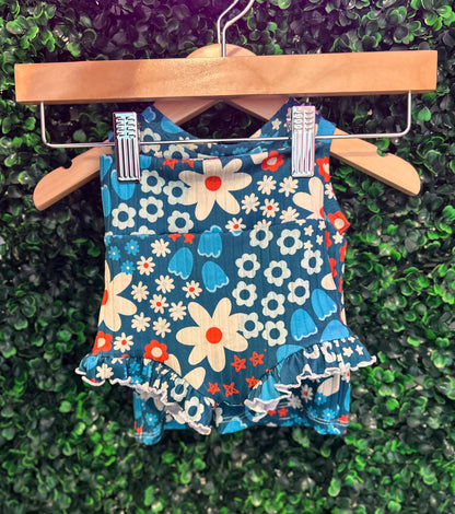 3-6M Fourth of July Tank and Ruffle Bummies