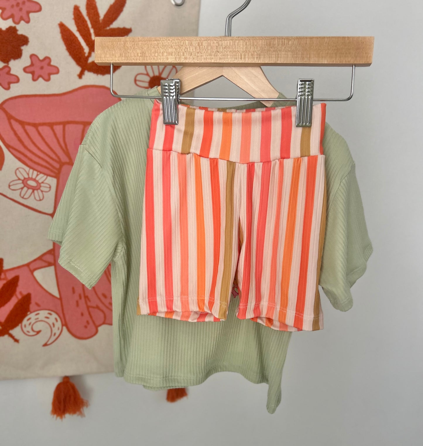 2T Cowgirl Summer Graphic Tee and Biker Shorts