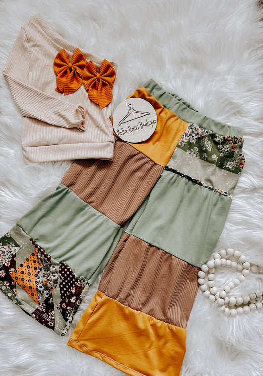 Fall Boujee Flares/ Off-Shoulder Top
