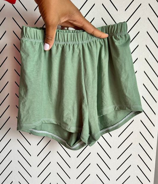 7/8 Sage bamboo breezy shorts