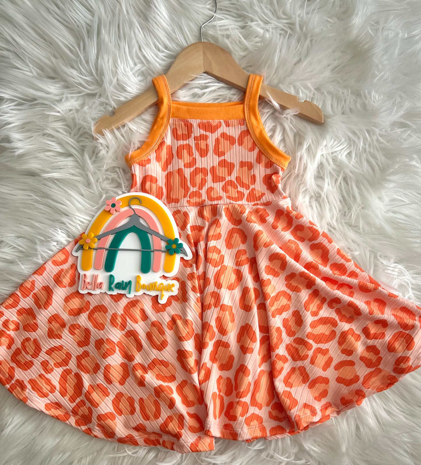 18-24M Summer Orange Cami Twirl Dress