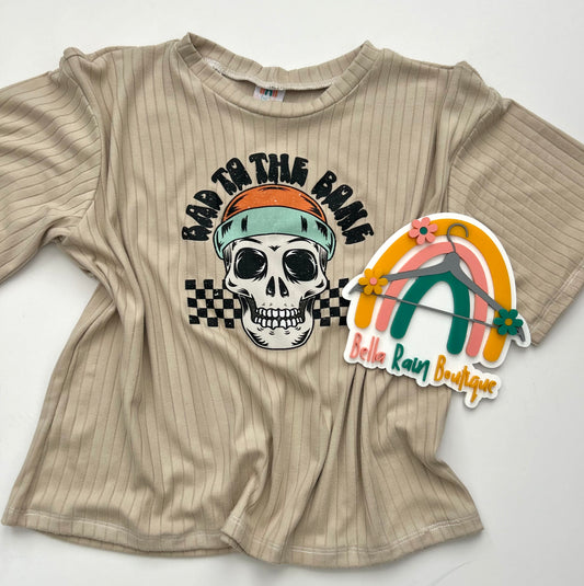 5T Bad To The Bone Oversized Graphic Tee