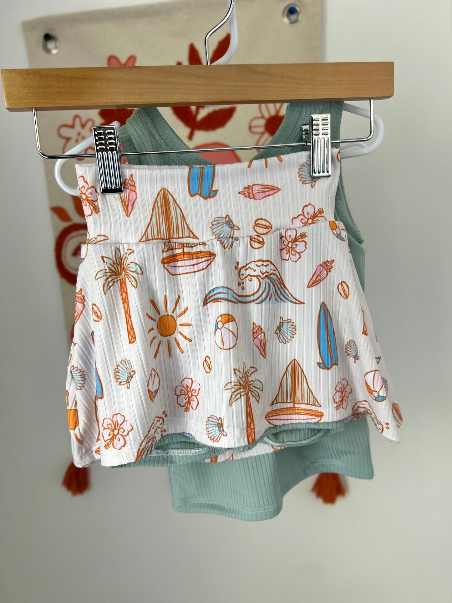 3T Coastal Cutie Skort & Tank Set