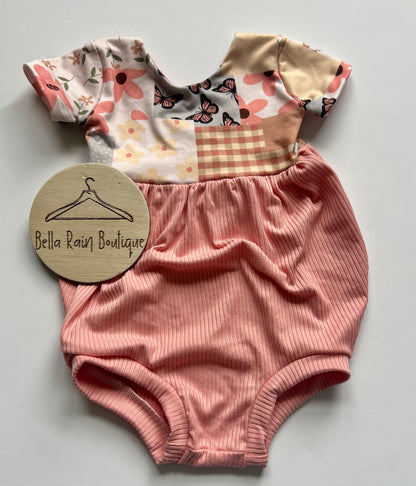6-9M Color Block Bubble Romper