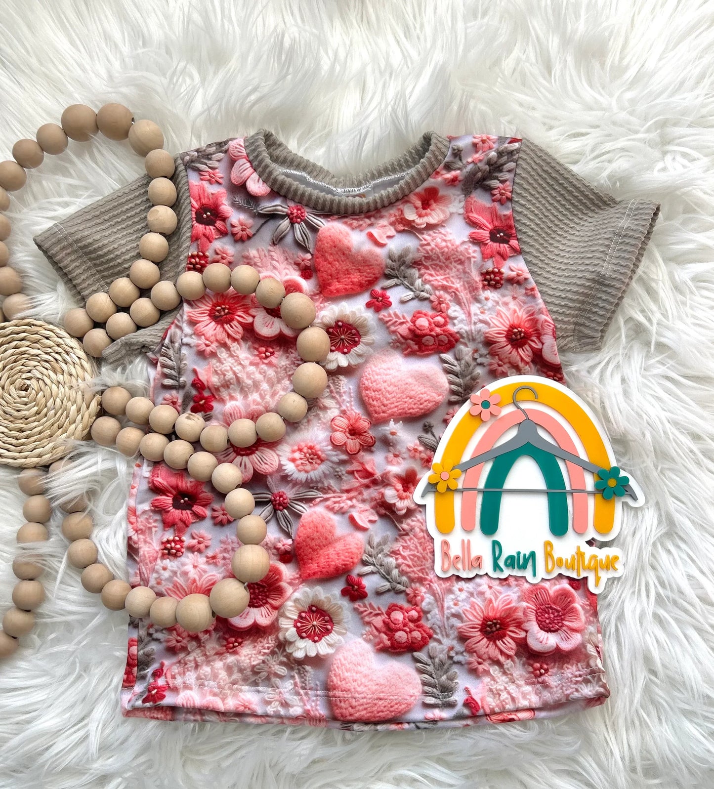 3T Color Block Valentine’s Day Tee