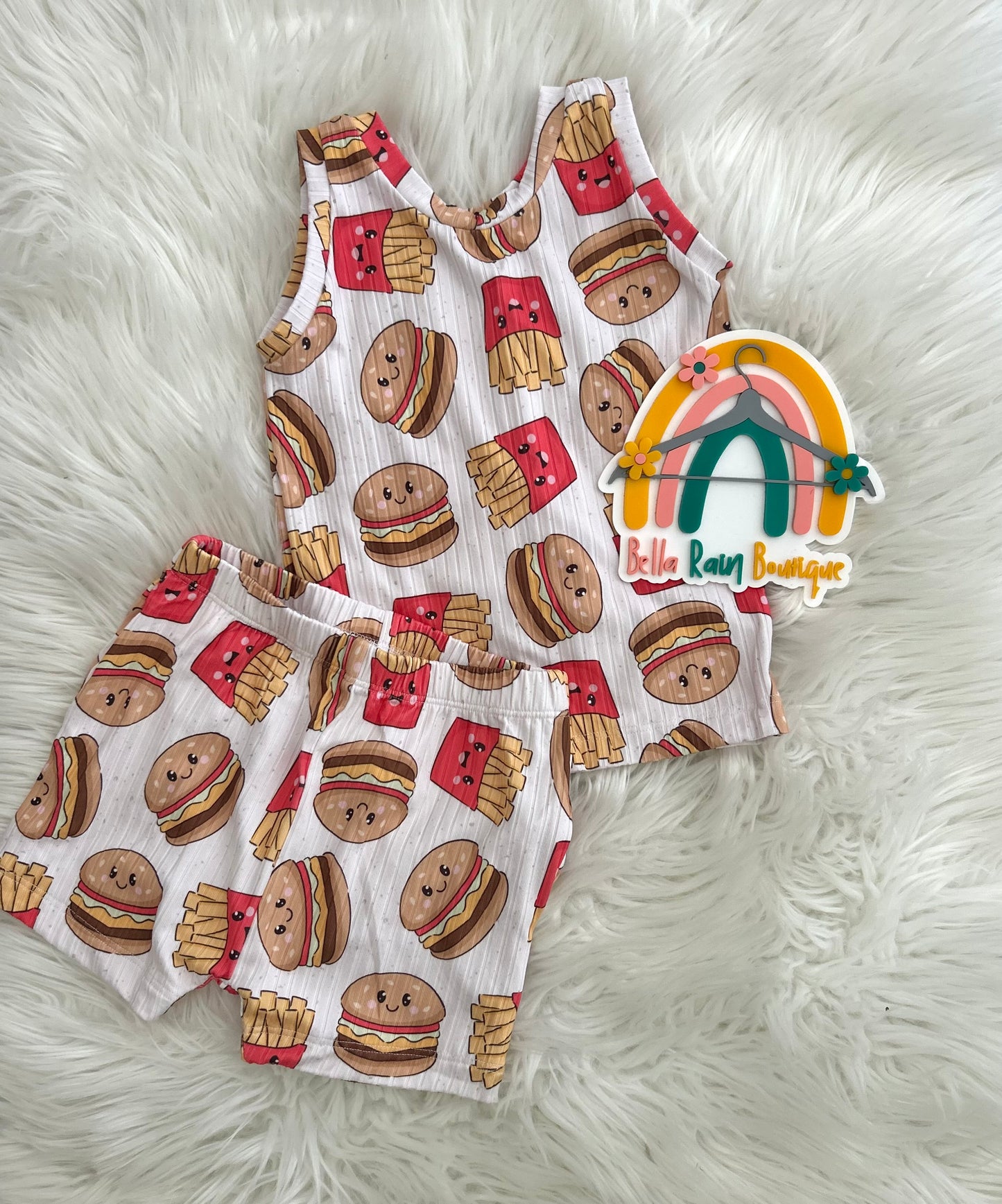 3T Boy Burger & Fries Summer Lounge Set
