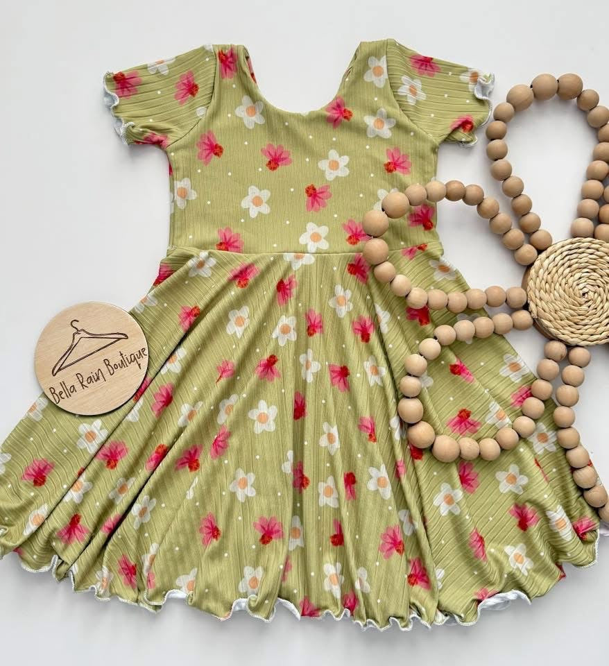 Spring Floral Twirl Dress