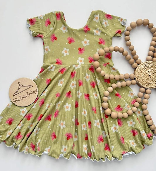 Spring Floral Twirl Dress