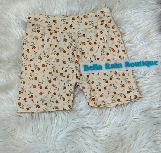 Size 8 Floral biker shorts