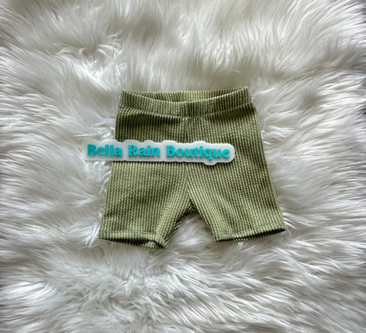 2T Sage urban rib biker shorts