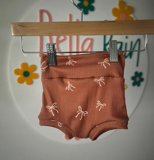 6-9M Rust Bow Bummies