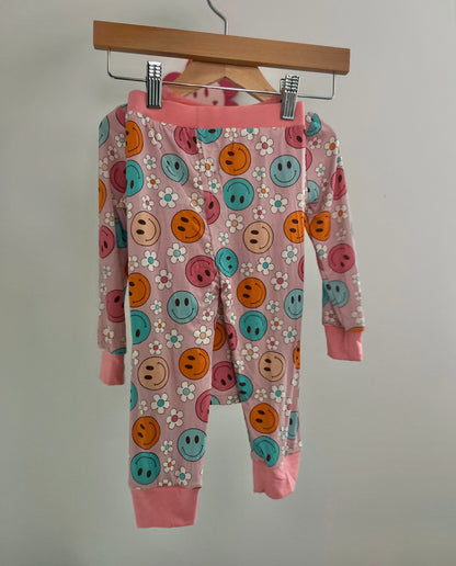 Size 10 Floral Smiley Bamboo Set
