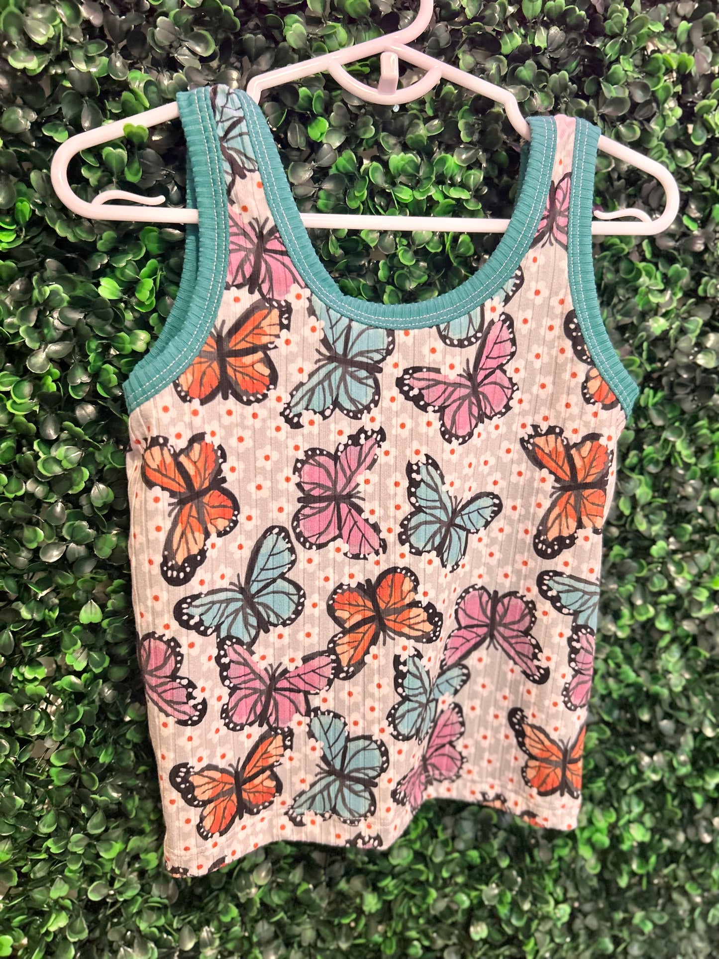 5T Cropped Tank and Biker Shorts Set