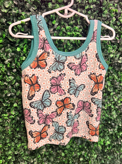 5T Cropped Tank and Biker Shorts Set