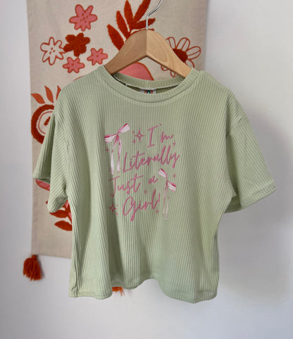 3T I’m LITERALLY Just A Girl Oversized Graphic Tee